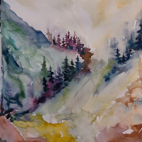 Watercolor painting Art